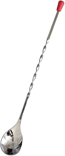 Rattleware 11 Twist Bar Spoon – Stainless Steel Long Handle Cocktail Mixing Spoon with Twisted Stem – Professional Bartender Stirring Spoon for Drinks, Coffee, Tall Glasses & Shakers, Pack of 12