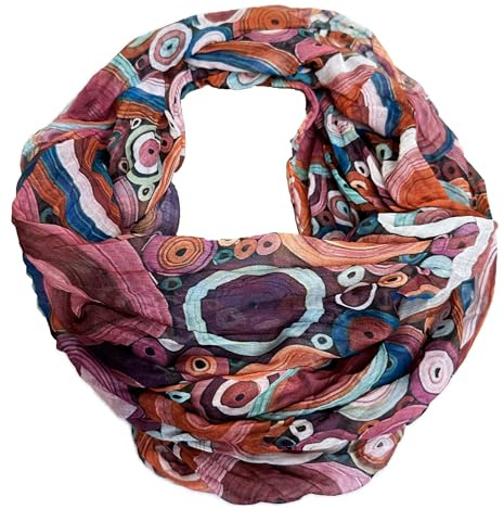 J26 Blumen Mandala Farbverlauf Seide Sommer Loop Verlauf Regenbogen Rainbow Silk Uni Rundschal Schlauchschal Stola Schal leicht