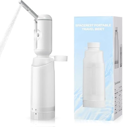 VITCOCO Travel Bidet, Portable Bidet Sprayer, Electric Bidet Rechargeable, Handheld Bidets Toilet Sprayer, Intimate Shower, Saves Paper, Essential for Postpartum, Infant, Hemmoroid Care, White