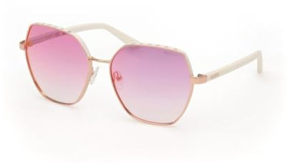 GUESS Damen-Sonnenbrille, Goldfarben, 60