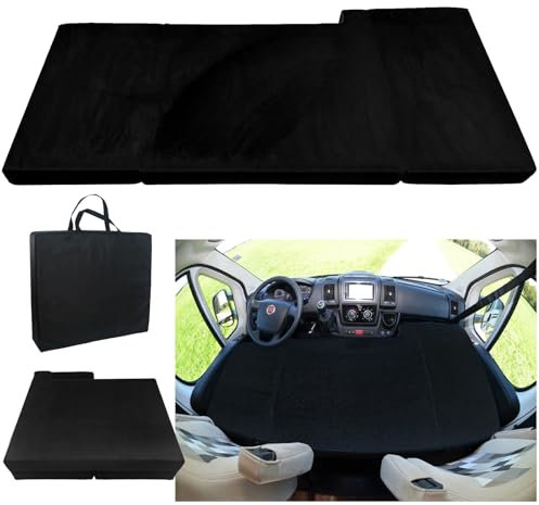 xxjolavv[Verdickte] tragbare Klappmatratze kompatibel mit FIAT Ducato Citroen Jumper Peugeot Boxer Typ 250 Camper(2002 – 2023)Camper-Bett Kinderbett Fahrerhausbett Wohnmobilbett Camping Camper Zubehör