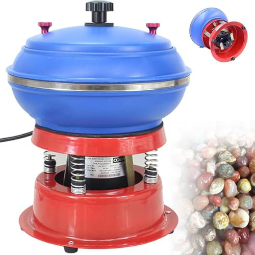 220 V 8 Lucidatrice per Gioielli Metalli Buratto Rotativo Machine Polissage Vibration,Polisseuse Vibrante à per Gioielli Metalli Buratto Rotativo per Lucidatura Superfici Pezzi