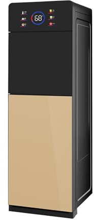 STARHMLUX Dispensador de Agua para Garrafas con Pantalla Táctil Inteligente Múltiples Temperaturas y Carga Inferior - Diseño Seguro y Compacto para Hogar Oficina Gold 12.6in*12.4in*39.4in