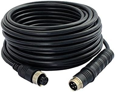 CAMECHO 20M (65FT) 4-Pin Aviation Plug câble de caméra de recul pour caméra de recul de Voiture Moniteur de caméra=p2