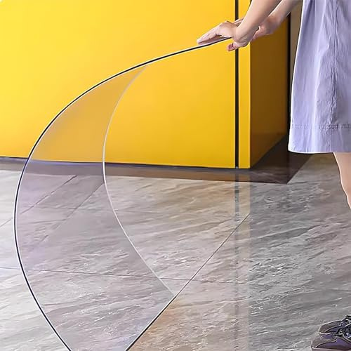 Wujgbnhg dachplatten Kunststoff,polycarbonat Gewächshausplatten,1.0mm Klare Acrylglas,0.6m*3m,Leicht zu Biegen und zu Schneiden,Schlagfest Regenschutz,für Vordächer,Terrassen,Balkon,Überdachung