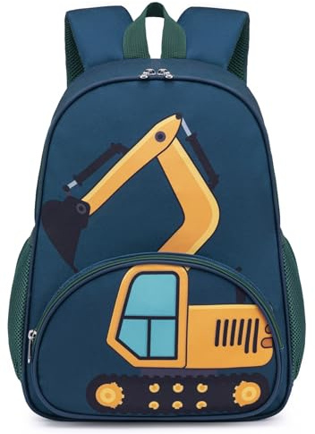 LEDAOU Kinderrucksack Mädchen Jungen, Grundschule, kindergartenrucksack Jungen für Kinder 3 – 6 Jahre, Wasserdicht, Niedlich, Rucksack Kinder für Vorschule, Kindergarten
