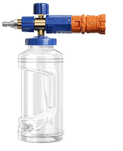 Vaporisateur en mousse 1000 ml pour lavage de voiture, haute pression 4000 psi pour un nettoyage efficace (bleu-jaune)