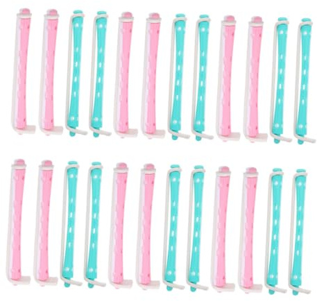 MOTHNUR 24 Stück Teiliges Dauerwellen stab Damen Flexible Leichte Haarwickler aus Robustem PP Vielseitig Einsetzbar für Lange Haare Einfache Anwendung für Natürliche Locken und Wellen zu
