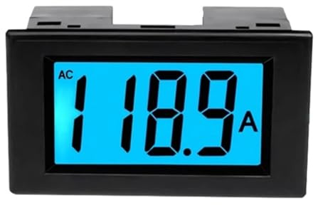 1 unidad D85-240T 220 V 380 V CA 1 A 20 A Amperímetro CA pequeño 220 V 380 V CA 1 A 20 A 50 A 100 A 200 A Amperímetro digital transparente y retroiluminado Detector de corriente(B 100A transformer)