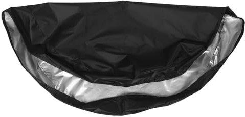 Mipcase Funda para Parrilla Redonda de Tela Oxford 210d, Diámetro 80 Cm, Color Negro, Cubierta Protectora Resistente Intemperie y Polvo para Barbacoa al Aire Libre y Camping
