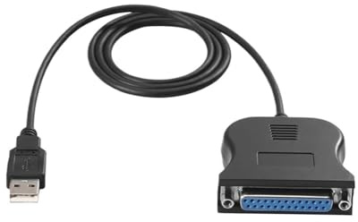 WQBQXNY Cable adaptador hembra de impresora paralela USB a IEEE 1284 DB25 de 25 pines