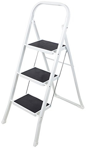 Klapptritt 3-stufig mit Kunststoff Auflagen