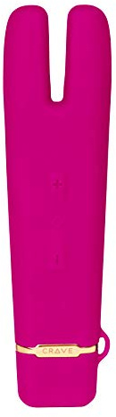 Crave - Duet Flex Vibrator elegantes Sexspielzeug aus Silikon mit 2 Motoren, magenta