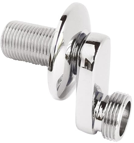 SOMATHERM FOR YOU - Wandanschluss gegen Chrom zu exzentrischem Nut 32 mm entschieden - M15 / M20-21/27 - mit 22 mm Rosette Lieferung | Installieren Sie einfach Ihre Sanitärarmaturen dank dieses exzentrischen Anschlusses, der gut waagerecht verlegt werden kann.