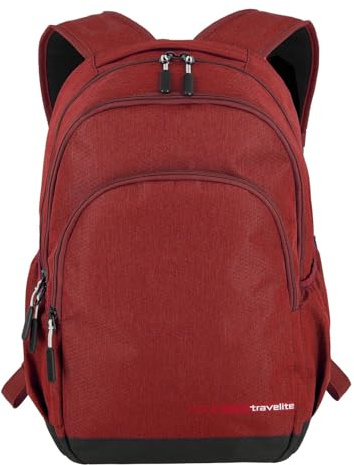 Travelite Handgepäck Rucksack mit gepoltertem Laptopfach, Laptop Rucksack 15,6 Zoll, KICK OFF, Tagesrucksack für Urlaub und Sport, 45 cm, 22 Liter