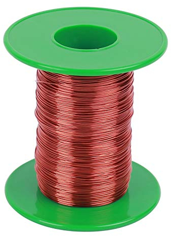Kupferdraht, 0,35 mm x 110 m emaillierter Kupfermagnetdraht, runde Kupferverdrahtung für Transformator-Induktorspule, Relaismotor, Spulenwicklung(Zufällige Walzenfarbe)
