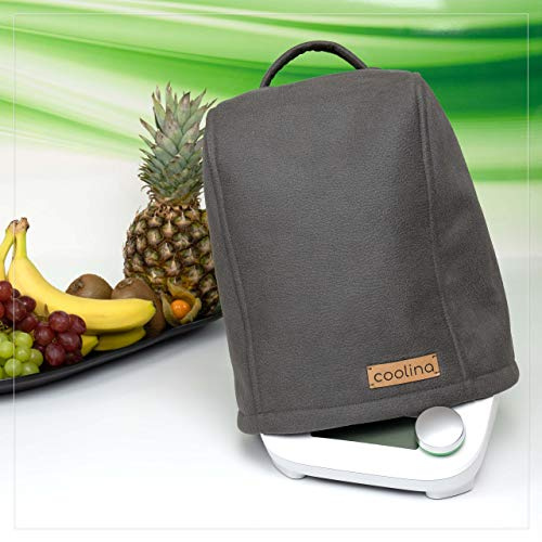 coolina Premium Schutzhülle für Thermomix Friend - Hoodie Abdeckhaube - Schmutzabweisendes Zubehör (Anthrazit)