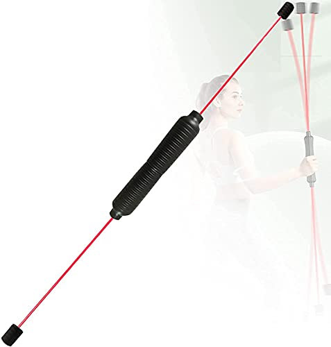 Pilates Stange Tragbares Yoga Stick Sport Schwingstab Erwachsene Swingstick Multifunktionaler abnehmbarer Tremorstab für zu Hause, hochelastisch, Glasfaser für Gewichtsverlust, Fettverbrennung, Juge