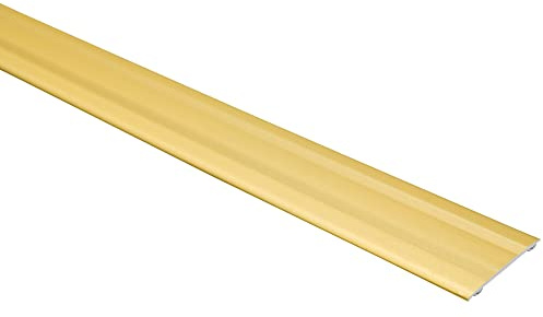 Effector Alu Übergangsschiene Gold 180 cm 35x2 mm selbstklebend Alu | Selbstklebende Montage, Schnelle Anwendung, Dekorative Optik