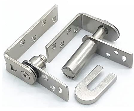 Spring Hinge Self Closing Cafe Swinging Doors Two-Way Door Open 180° Elastic Reset Hidden Pivot Hinge Bathroom Door Bar Liberty Gate Wooden Door Invisible Door