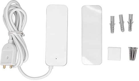 Capteur de Niveau d'eau WiFi, Détecteur de Fuite d'eau à Télécommande APP ABS Détecteur D'alarme D'inondation d'eau Intelligent pour Toilettes