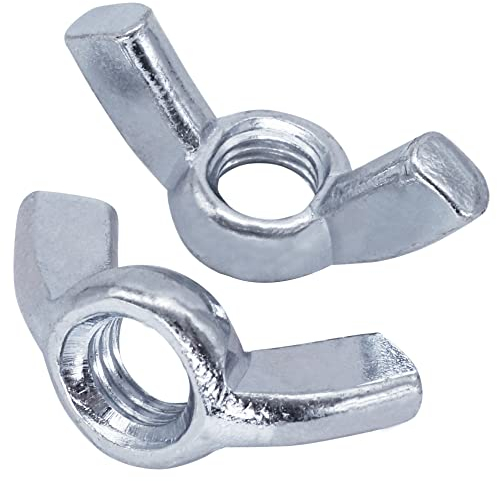 SKIR'CO (20 Stück) Flügelmuttern M10, verzinkte Flügelmuttern, DIN 315