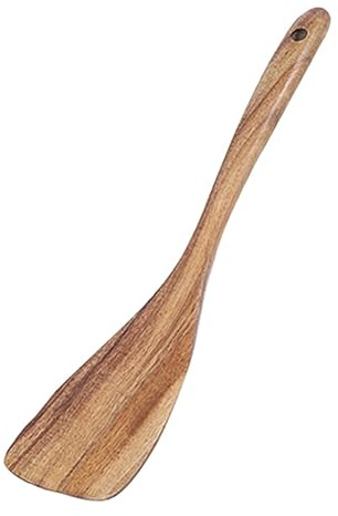 Weatail Ustensiles en Bois pour la Cuisine | Spatule en Bois Cuisson Fourchette à Sala- Ustensiles Cuisine cuillère antiadhésive, ustensiles Cuisine en Bois Teck, cuillères à