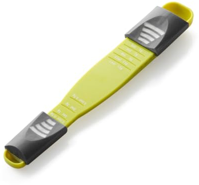 ABOOFAN Measuring Spoon Set Metric Plastic Teaspoon Tablespoon in One Dishwasher Safe Easy to Clean Saves Kitchen Space