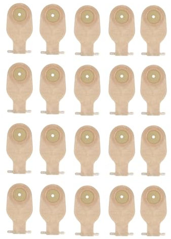 Yominerr 20 sacchetti per stomia, monopezzo, sacchetti svuotabili per colostomia, ileostomia, stomi, valvola di scarico 20-60 mm, sacchetti per colostomia