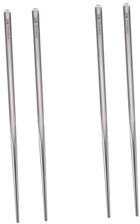 TOPBATHY 2 Pièces Baguettes En De Titane Baguettes D'enfant Voyage Porte-brosse à Dents De Camping Ustensiles De Camping Des Solides Lave-vaisselle Portatif