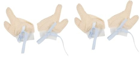 BESTonZON 2paare Daumenhandschuhe Anti-saugen Fingerhandschuhe Für Kleinkinder Schutz Vor Kratzen Und Lutschen Sicherem Material Für Mädchen Und Kleinkinder Blau