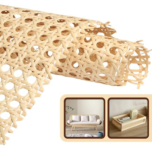 Wiener Geflecht 30x100 CM Wasserdicht PE Rattan Geflecht Gurtband | Wasserfestes PE Rattan Geflecht, Flexibel und Formbar für Stuhlbespannung, Schranktüren, Möbelrestaurierung und DIY Projekte
