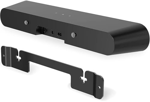 SZZCNOX Echo Sound Bar Wall Mounted Bracket Set Compatible for Sonos Ray Speaker Carbon Steel Metal Bracket Holder for Sonos Ray Wall Hanger Stand Speaker Accessories (Black)