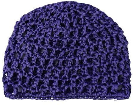 AMateschitz 2 gorros de ganchillo de malla de color sólido, redecilla para el pelo, gorro de ganchillo de malla de hilo grueso, gorro de ganchillo para mujeres, baño, peinado del cabello, talla única