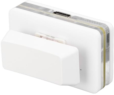 Haofy OSU -Tastatur -USB, Einzelne Mechanische Rot -Schalter Typ C Kabelvered 1 Taste mit RGB -Hintergrundbeleuchtung, Tragbarem Design, Anpassbar, Plug -and -Play für, OS X, PI (White)