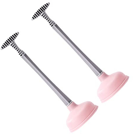 SWOOMEY 2pezzi Sturalavandini Potenti con Ventosa per Pulizia Toilette e Scarichi Accessori per Rimozione Intasamenti Strumenti per Manutenzione Bagno e Casa