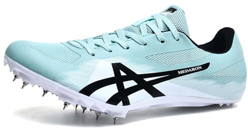 Hiuzylqx Leichtathletikschuhe 8 Nägel Unisex Atmungsaktive Leichte Jugendsportschuhe rutschfeste Sprint Schuhe Athletik Schuhe