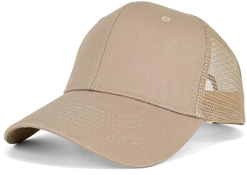 AHLPO Unisex Trucker Cap Netzstoff Verstellbare Baseball Cap Classic Snapback-Kappe Baseballkappe Atmungsaktiv Mesh Basecap für Herren und Damen