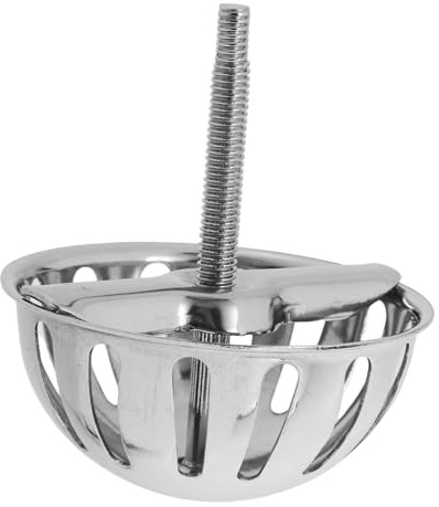 NUOBESTY Accesorio Práctico Instalación Fácil y Prevención de Salpicaduras Tapón de Colador en Acero Inoxidable Plata para Urinario de Baño para Baño Masculino