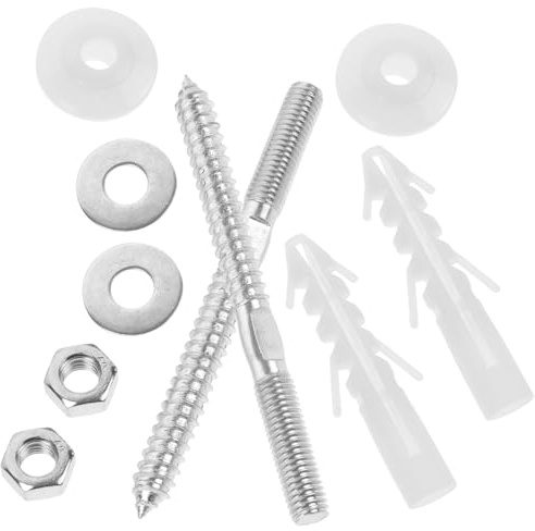 OATIPHO Wash Basin Fixing Screws Kit 10x120mm Extended Expansion Bolts Gasket Universal Basin Seat Bolts Replacement Parts for Wall-Mounted Washbasin Installation