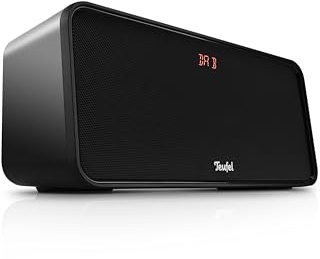 Teufel Boomster 4 Altavoz Bluetooth Robusto con Sistema estéreo 2.1, Sistema de Sonido Dab+ y Radio FM-RDS, hasta 23 Horas de batería, Protección contra Salpicaduras según IPX5, USB-C - Night Black