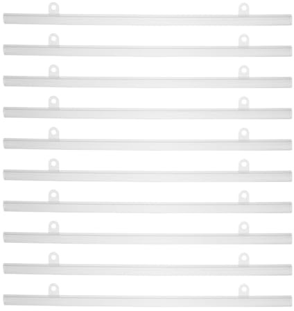 EXHUMKY 10 Pali per Poster in Pvc 50 Cm Ganci di Fissaggio, Supporto da Parete per Espositori Pubblicitari in Centri Commerciali e Supermercati, Barre Stabili per Cornici e Manifesti