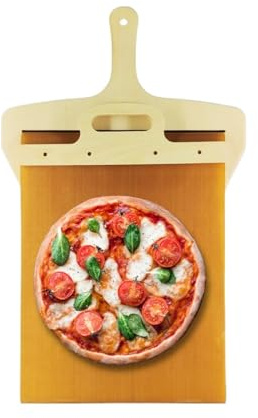 Compatible for Wooden Sliding Pizza Peel Portable Shovel Slider Paddle Non-Stick Spatula