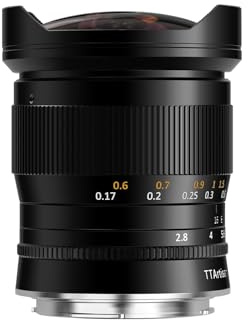 TTARTISAN 11mm F2.8 Ojo de Pez Montura RF, Objetivo Manual Ultra Gran Angular para Formato Completo para Canon RF Mount EOS R RP R5 R5C R6 R6MarkII R3 R8 (Montura RF)