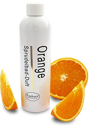 Frankonia BATH & SPA Sprudelbad Duft Orange – 230 ml Badezusatz für Whirlwannen & Sprudelbäder – Intensiver Whirlpool Duft – Badeduft – Duftzusatz – Duftkonzentrat