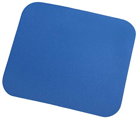 LogiLink ID0097 - Mauspad 220 x 250 x 3 mm für alle Maustypen (Kugel, Optisch, Laser) mit stark haftender Unterseite für optimalen Halt, Farbe: Blau