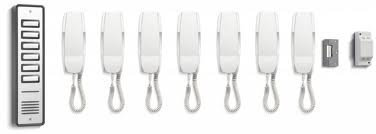 TC245- BELL 907 7 WAY AUDIO DOOR ENTRY INTERCOM SYSTEM WITH LOCK/DOOR RELEASE - SURFACE