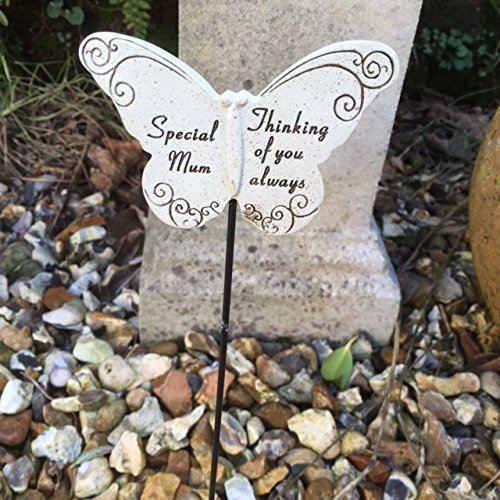 Lasting Butterfly Tribute - 'Thinking of You Always' - Memorial Stake for Loved Ones (Butterfly, Mum)