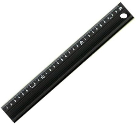 Tajima Cuttermesser Schneidhilfe CTG - Slim 300 mm für sicheren und geraden Schnitt, 1 Stück, TAJ-63 Schwarz 300 x 40 mm