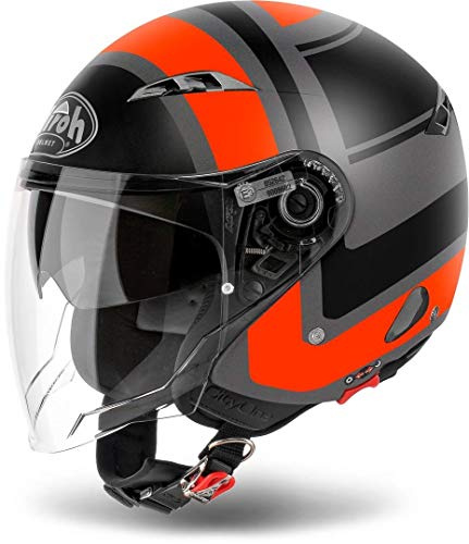 AIROH JET HELM Motorradhelm CITY ONE WRAP ORANGE MATT S